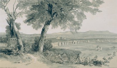 Vedute di Roma e dei suoi Dintorni: Campagna e Mura di Roma verso l