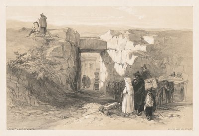 Vedute di Roma e dei suoi dintorni: Antica porta di Alatri da Edward Lear