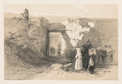 Vedute di Roma e dei suoi dintorni: Antica Porta di Alatri da Edward Lear