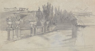Villa Torlania, ex Villa Conti, Erascati da Edward Lear