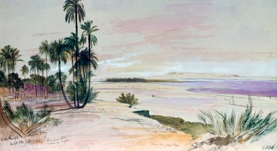Wadi Halfeh, 3 febbraio 1867 da Edward Lear