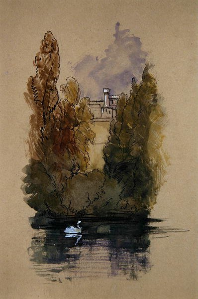 Castello di Warwick da Edward Lear