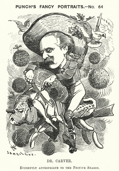 Dr Carver (incisione) da Edward Linley (after) Sambourne