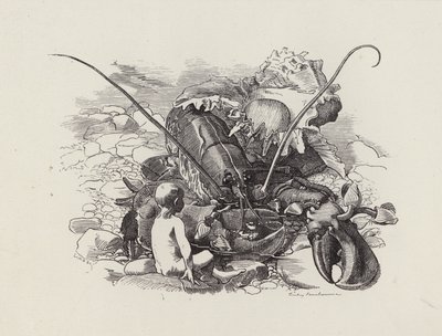 Illustrazione per The Water-Babies di Charles Kingsley da Edward Linley (after) Sambourne