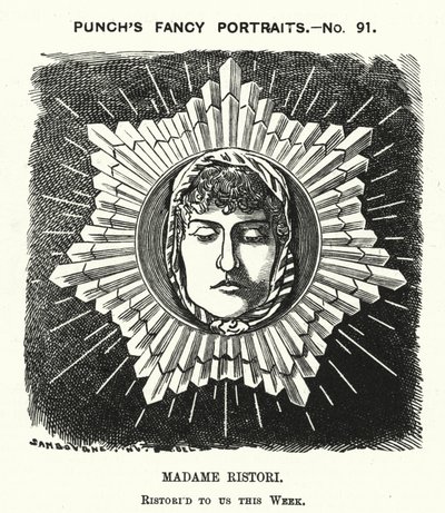 Adelaide Ristori, attrice italiana (incisione) da Edward Linley (after) Sambourne