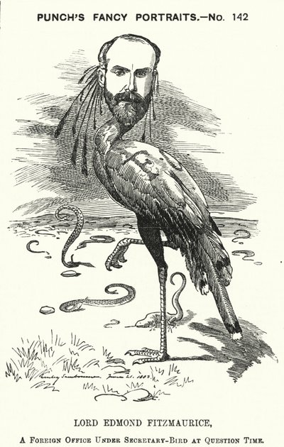 Cartone animato Punch: Edmond Fitzmaurice da Edward Linley (after) Sambourne