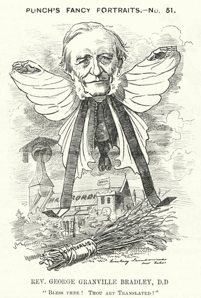 Cartone animato di Punch: George Granville Bradley, divino, studioso e decano di Westminster inglese da Edward Linley (after) Sambourne