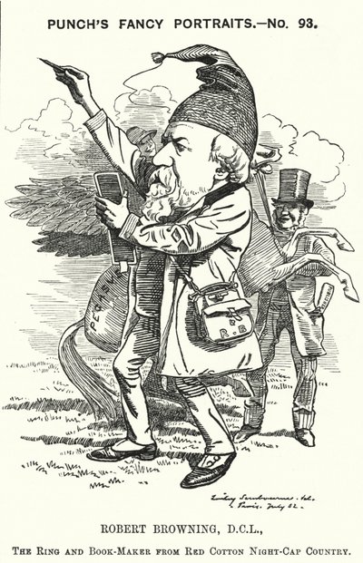 Robert Browning, poeta e drammaturgo inglese (incisione) da Edward Linley (after) Sambourne