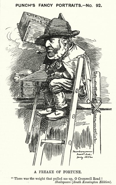 Cartone animato Punch: Sir Charles James Freake da Edward Linley (after) Sambourne