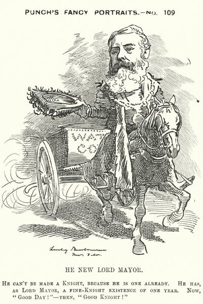 Cartone animato di Punch: Sir Robert Fowler da Edward Linley (after) Sambourne