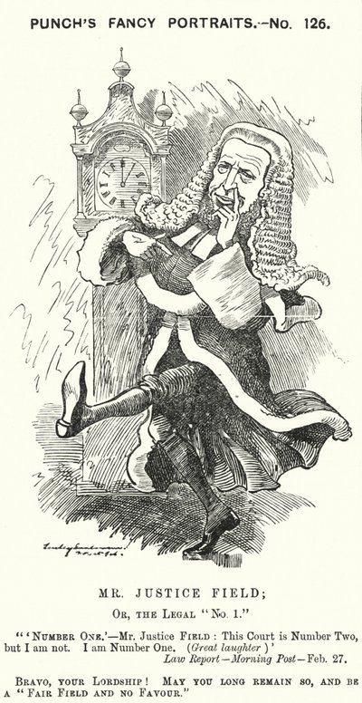 Cartone animato Punch: William Field da Edward Linley (after) Sambourne