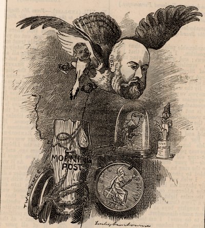 Algernon Borthwick, 1º Barone Glenesk (1830-1908) da Edward Linley Sambourne