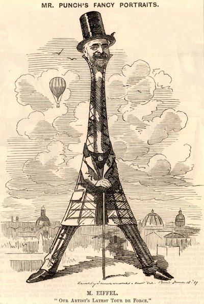 Caricatura di Gustave Eiffel da Edward Linley Sambourne