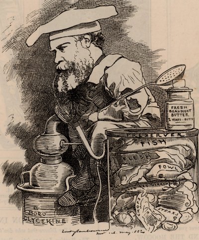 Caricatura di Frederick Settle Barff nella serie Punch