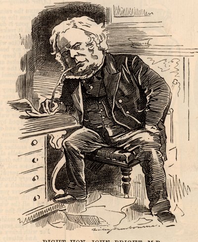 Caricatura di John Bright da Edward Linley Sambourne