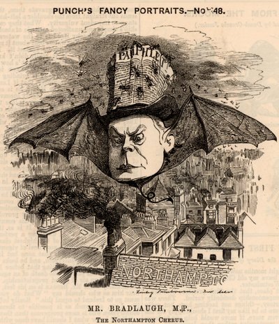 Charles Bradlaugh (1833-1891) da Edward Linley Sambourne
