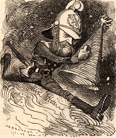 Eyre Massey Shaw (1830-1908) da Edward Linley Sambourne
