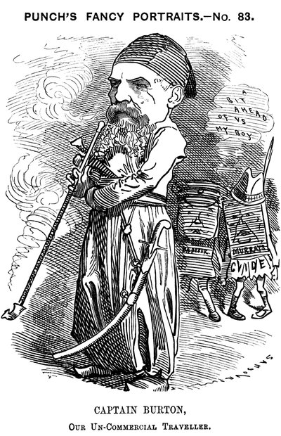 Richard Francis Burton, esploratore e orientalista inglese, 1882 da Edward Linley Sambourne