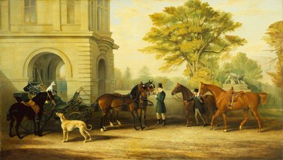 Il phaeton preferito di Lady Williams Wynn, pony, cavalli e cani da Edward Lloyd