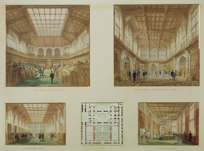 Nuova Camera dei Comuni, Palazzo di Westminster, 1868 da Edward M. Barry