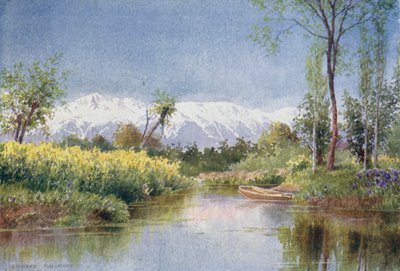Sul lago Dal in primavera da Edward Mary Joseph Molyneux