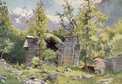 Rovine dei templi, Wangat, Valle del Sind da Edward Mary Joseph Molyneux