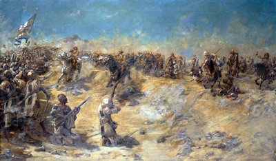 Carica dei 21° Lancieri alla Battaglia di Omdurman il 2 settembre 1898, 1899 da Edward Matthew Hale