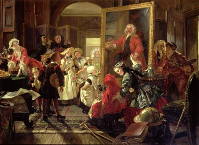 Lo studio di Hogarth nel 1739 da Edward Matthew Ward