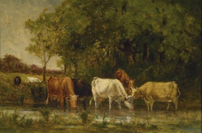 Mucche nel Paesaggio da Edward Mitchell Bannister
