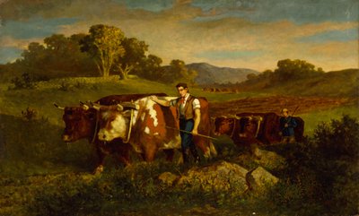 Pastore con mucche, 1869 da Edward Mitchell Bannister