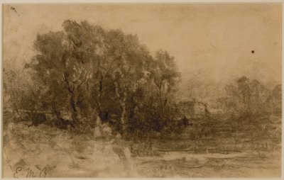 Paesaggio con boschi, c. 1880s da Edward Mitchell Bannister
