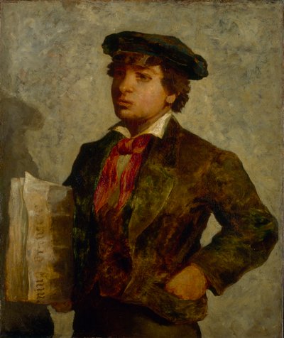 Ragazzo dei giornali, 1869 da Edward Mitchell Bannister