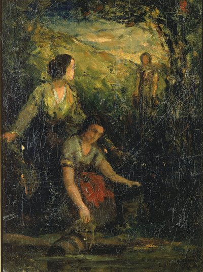 La piscina per bere (tre donne in acqua) da Edward Mitchell Bannister