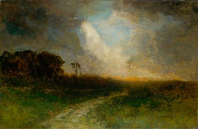 Paesaggio Senza Titolo, Uomo a Cavallo, 1884 da Edward Mitchell Bannister