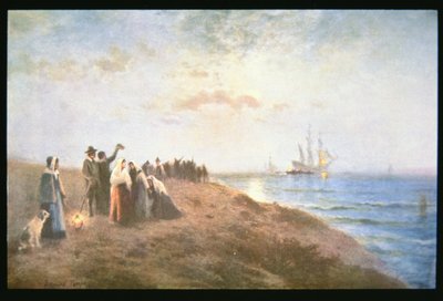 Imbarco dei Pellegrini da Edward Moran
