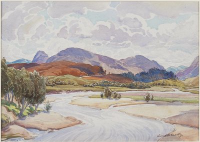 Sul fiume Spey, c.1935 da Edward Mossforth Neatby