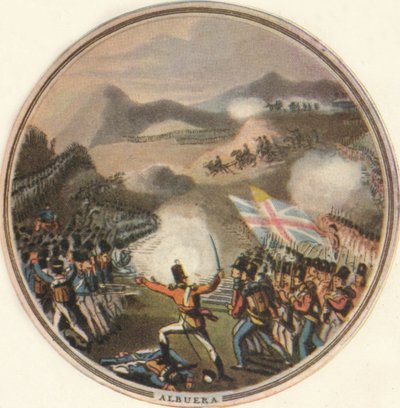 Battaglia di Albuera, 1815, 1910 da Edward Orme
