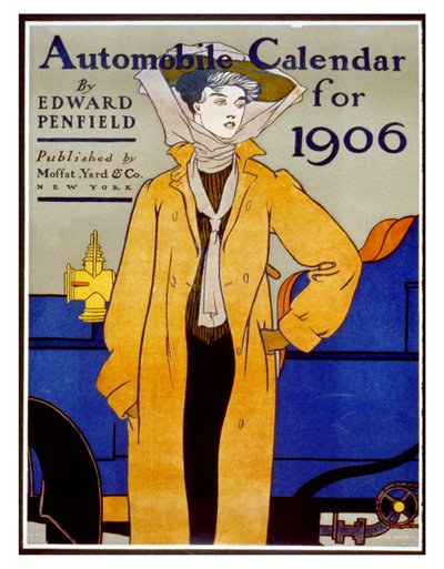 Calendario automobilistico per il 1906 da Edward Penfield