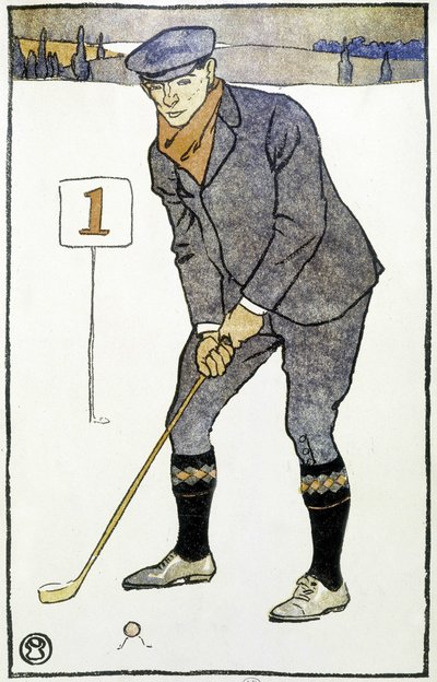 Calendario: "Golf Calendar" di Edward Penfield da Edward Penfield