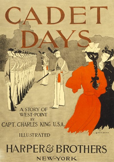 Copertina per Cadet Days, di Capt. Charles King U.S.A., pub. New York, 1894 da Edward Penfield