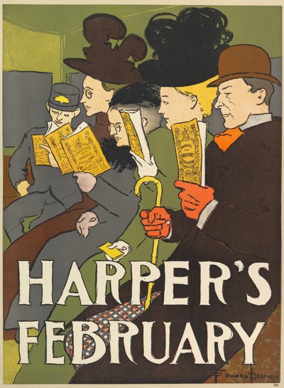 Harpers New Monthly Magazine, febbraio 1896 da Edward Penfield