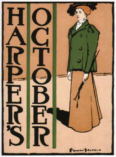 Harpers ottobre, 1895 da Edward Penfield