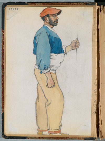 Schizzo di un uomo spagnolo, 1906 da Edward Penfield