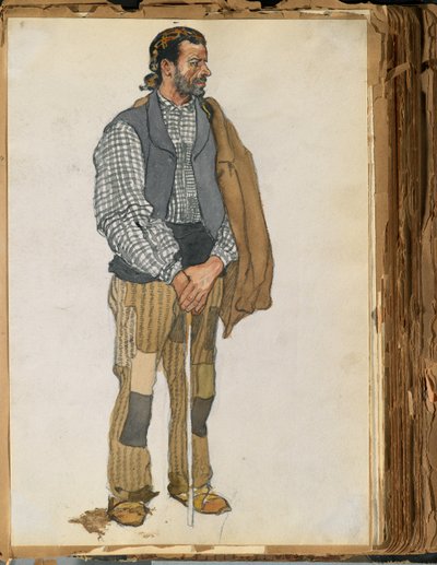 Schizzo di un uomo spagnolo, 1906 da Edward Penfield