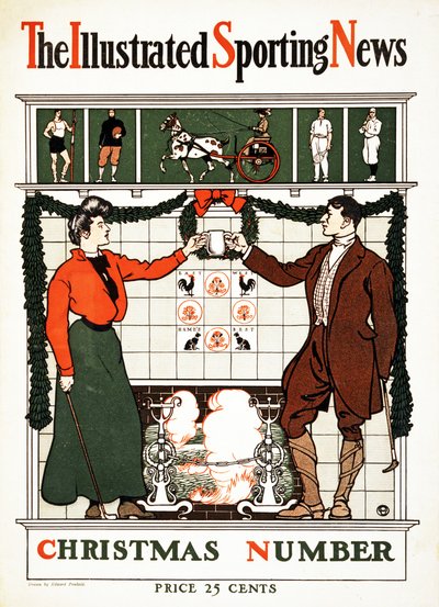 Il giornale sportivo illustrato, numero di Natale da Edward Penfield
