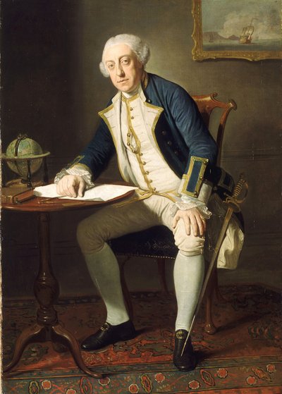 Capitano Philip Affleck (1726-99) da Edward Penny