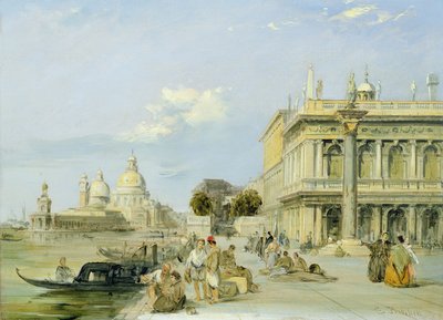 Veduta della Dogana e di Santa Maria della Salute dalla Piazzetta, Venezia da Edward Pritchett