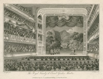 La famiglia reale al Covent Garden Theatre, Londra da Edward Pugh