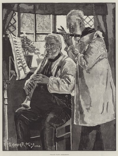 Prove dei musicisti del villaggio da Edward R. King