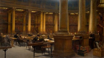Biblioteca di riferimento di Birmingham - La sala di lettura da Edward R Taylor